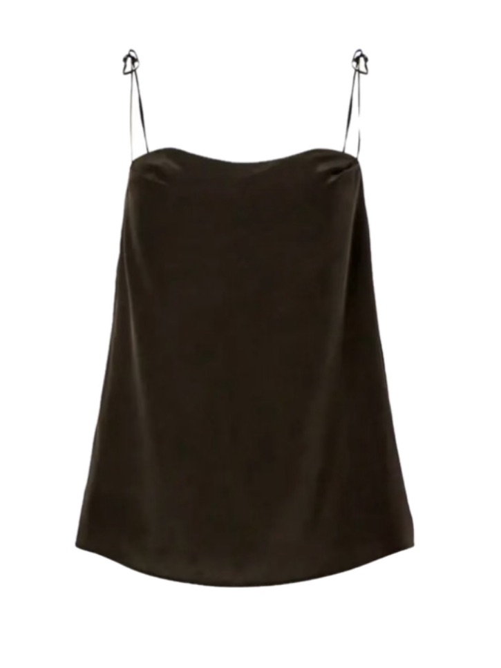 Nwt Equipment Anisa Silk Tie Tank True Black Size M
